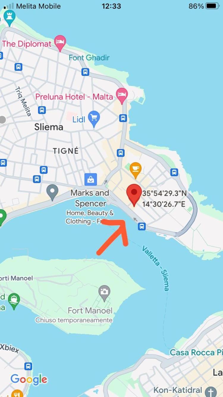 Appartement Charming Central Townhouse In Sliema Steps From Promenade And Sliema Ferry Extérieur photo